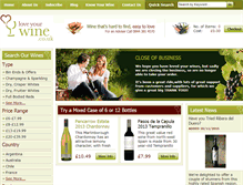 Tablet Screenshot of loveyourwine.co.uk